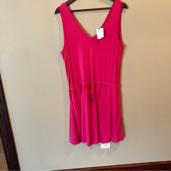 NWT Sweaty Betty Take It Easy Dress, Medium, Tayberry Pink, Athleisure Comfy - Picture 3 of 16